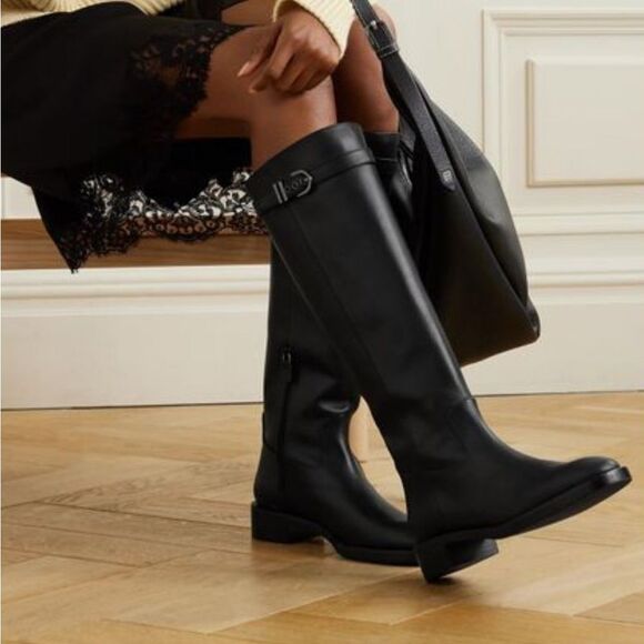 Stuart Weitzman Maverick Knee High Leather Boots size 8.5 - Picture 2 of 16